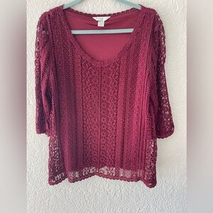 Christopher banks lace shirt and tank